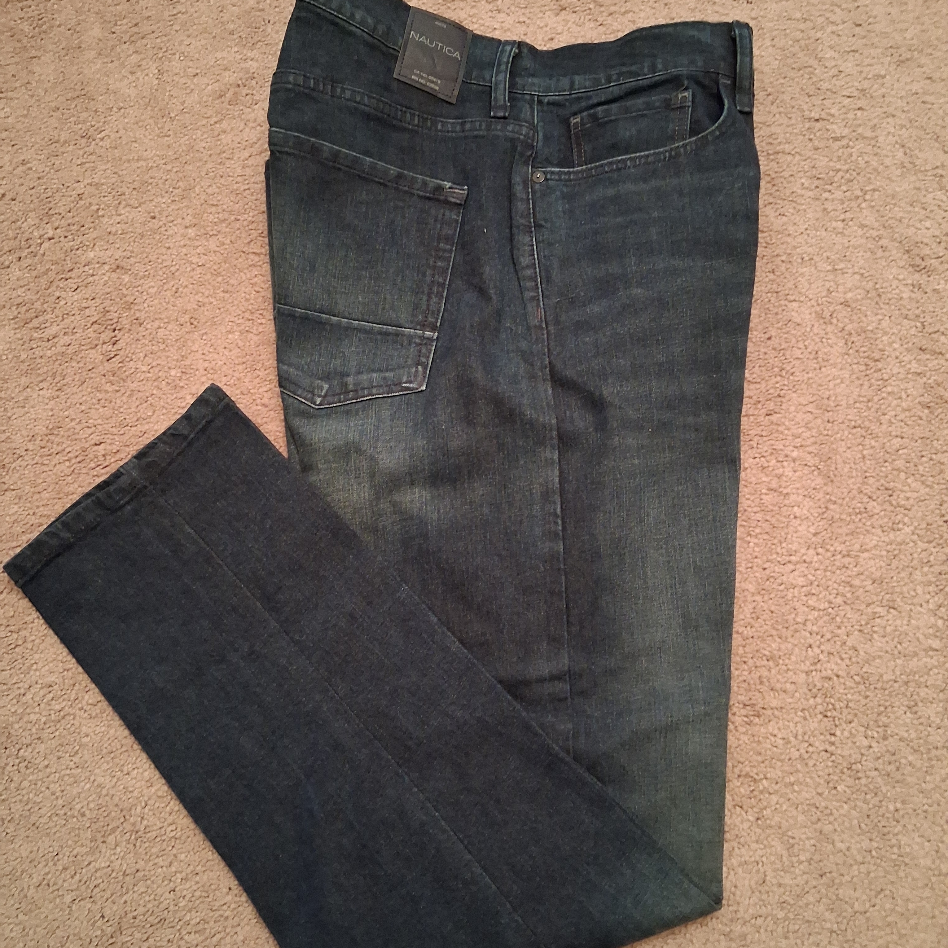 Nautica Denim Relaxed Fit Jeans Dark Indigo Blue